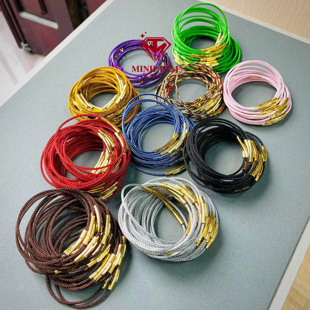 Vòng tay dây cước đeo charm size dây nhỏ 2mm-Minh Tâm Jewelry