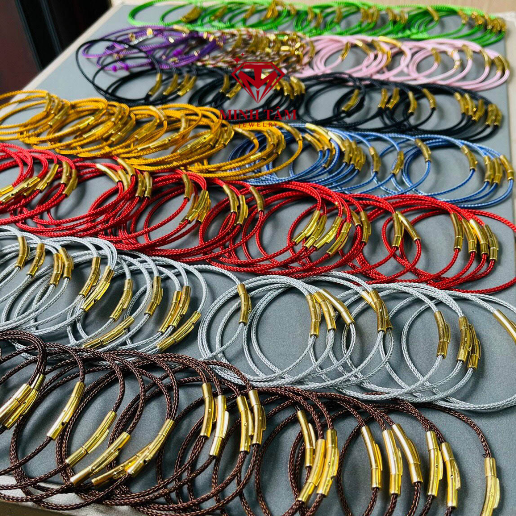 Vòng tay dây cước đeo charm size dây nhỏ 2mm-Minh Tâm Jewelry