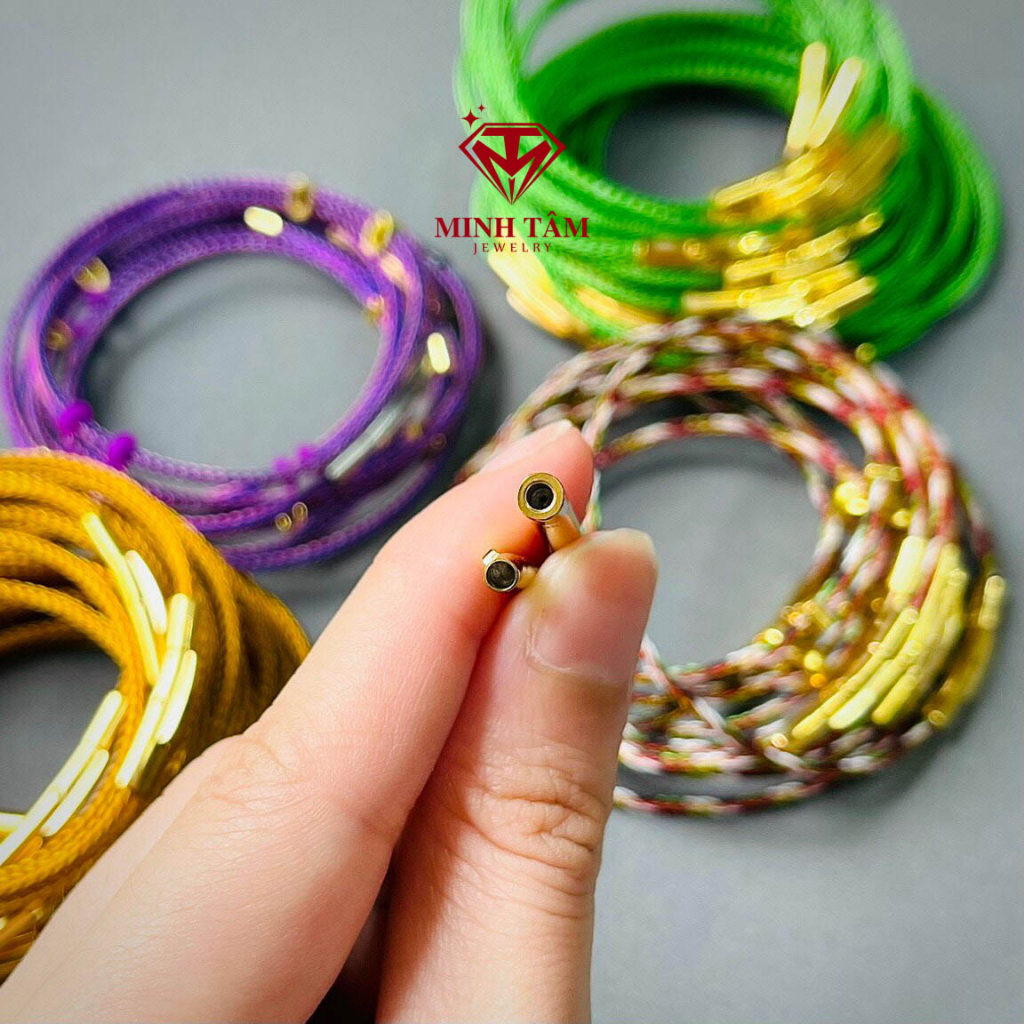 Vòng tay dây cước đeo charm size dây nhỏ 2mm-Minh Tâm Jewelry