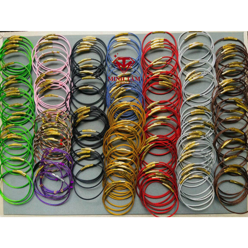 Vòng tay dây cước đeo charm size dây nhỏ 2mm-Minh Tâm Jewelry