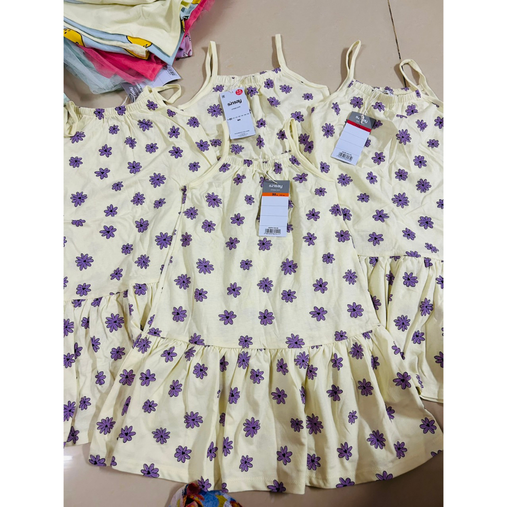 Váy 2 dây cotton hãng Sinsay cho bé gái