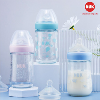 Bình sữa nuk nature sense thủy tinh 240ml núm ti s1 - m
