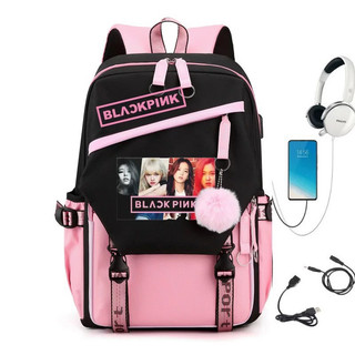 Balo BlackPink cho bé cấp 1, cấp 2, cấp 3. Balo laptop chống nước. Balo BlackPink hàng Quảng Châu
