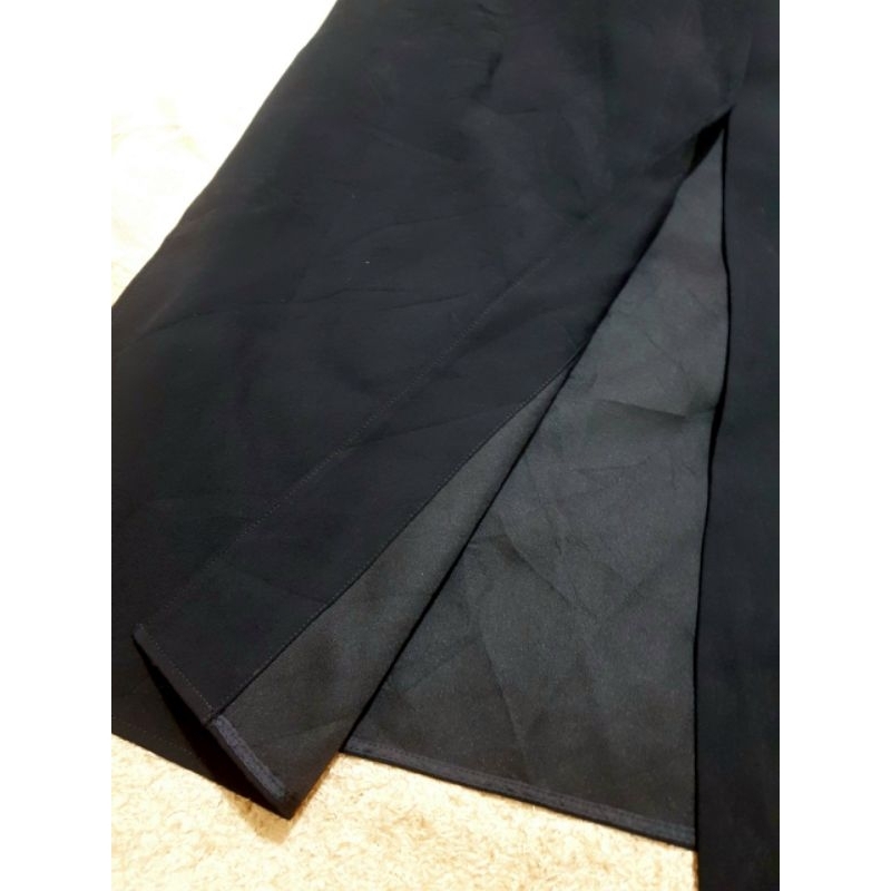 Vest/Blazer/Khoác dài đen, công sở, cotton gân 2 lớp, mới 95%, SIZE L, 2hand/used, , 1580