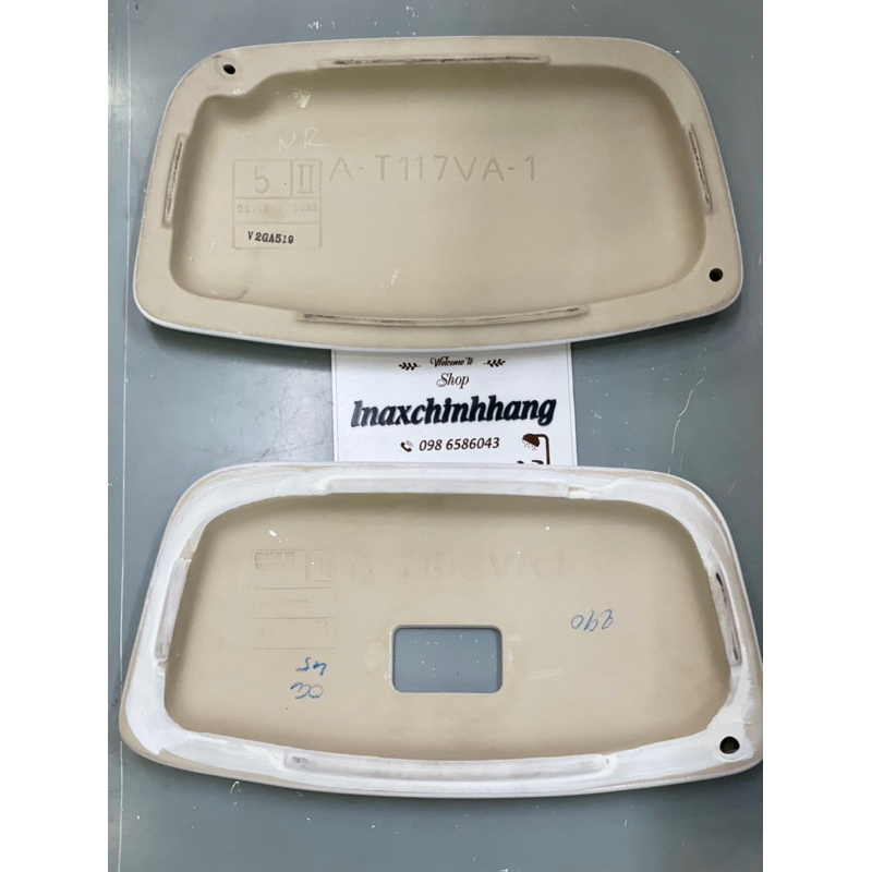 Nắp sứ két nước cầu inax C-117VA,108VA,306VA, 504VAN - Hàng chính hãng