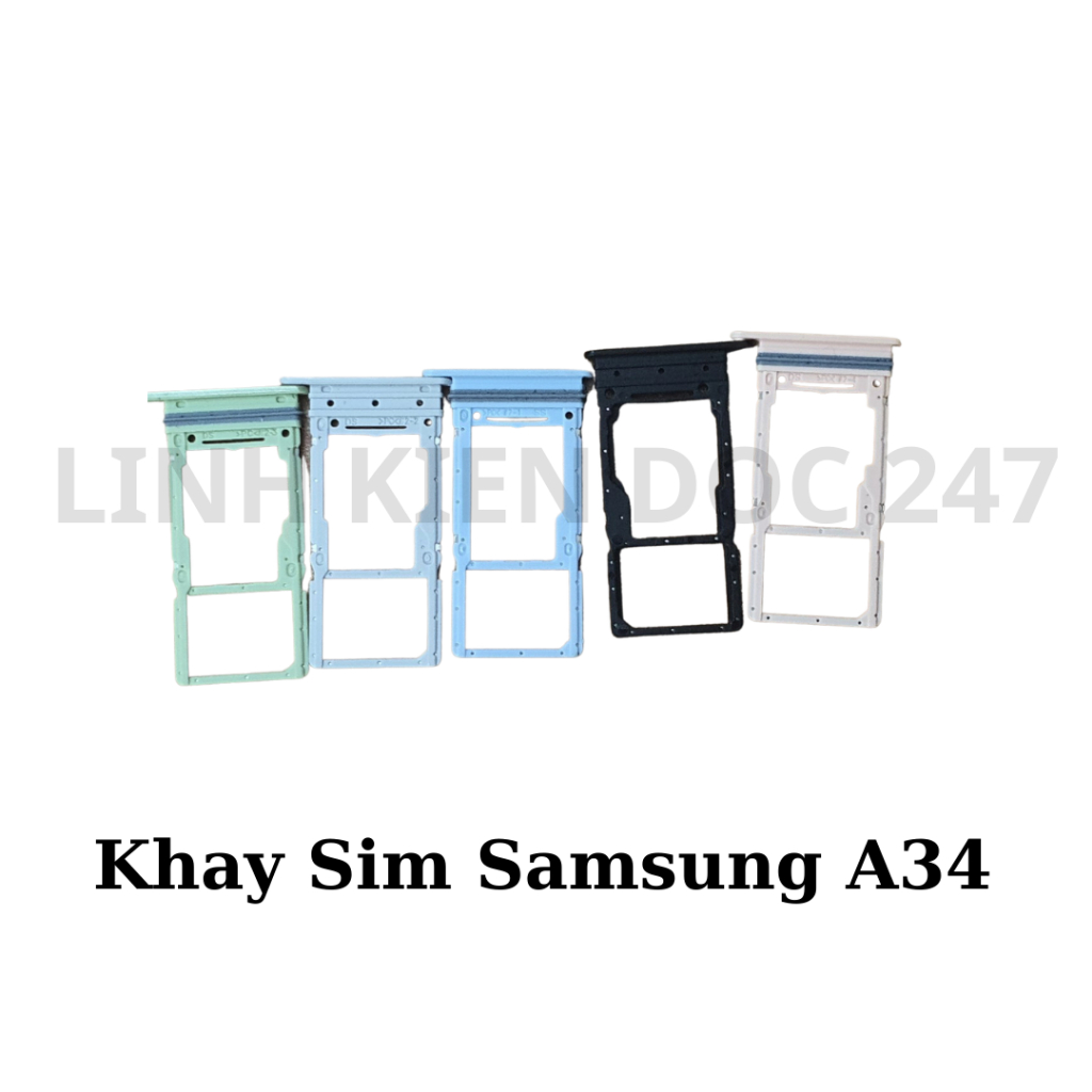 Khay Sim Samsung A34 Đủ Màu - Hàng New Zin Chính Hãng