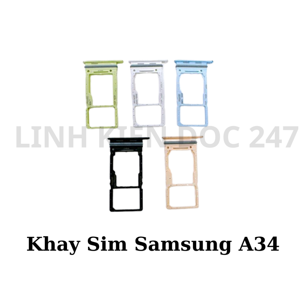 Khay Sim Samsung A34 Đủ Màu - Hàng New Zin Chính Hãng