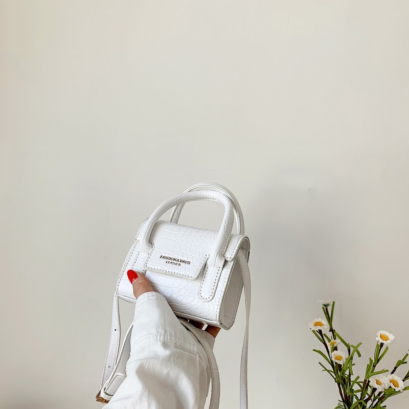 Túi Da Mini Trắng/Đen/Hồng/Tím Cho Bé Gái, Túi Da Mini Cầm Tay/Đeo Chéo Nhiều Màu Cho Bé Gái HANNAH KIDS