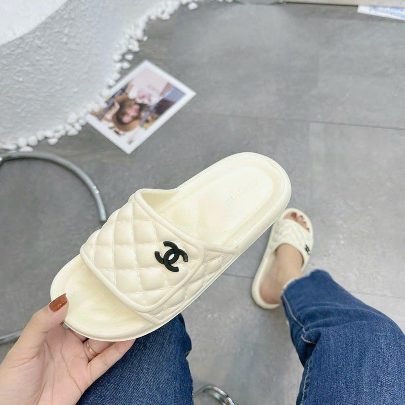 Dép bánh mì,dép quai ngang nam nữ gắn tick mẫu mới Hót Trend