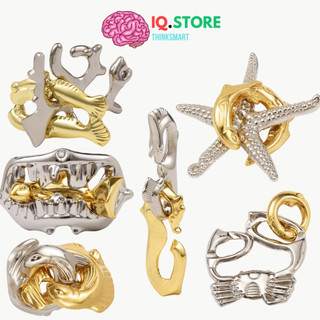 Đồ chơi trí tuệ giải đố Nhật Bản rèn luyện thông minh IQ - Câu đố sinh vật biển Puzzle Hanayama thử thách trí não