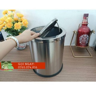 THÙNG RÁC VĂN PHÒNG NHỎ NẮP LẬT XOAY