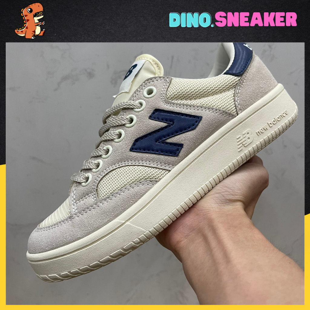 Giày New Balance 300 Beige Navy, NB 300 Xanh Than - Dino.Sneaker