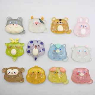 (Mua từ 3sp để được giá tốt) Charm 3D nổi mẫu 12 con giáp ( loại trong )