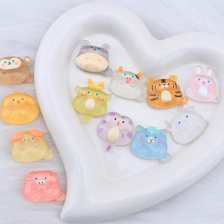 (Mua từ 3sp để được giá tốt) Charm 3D nổi mẫu 12 con giáp ( loại trong )