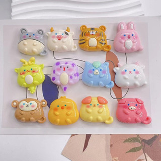 (Mua từ 3sp để được giá tốt) Charm 3D nổi mẫu 12 con giáp