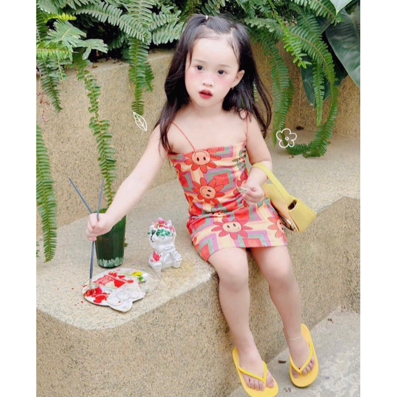 Đầm Body Gấu 2 Dây Siêu Xinh Bé Gá