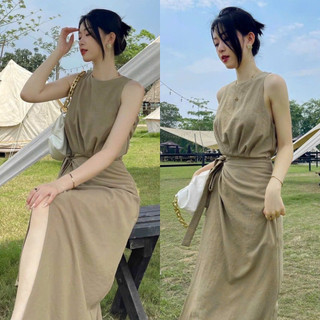 ĐẦM MIDI SÁT NÁCH NƠ EO