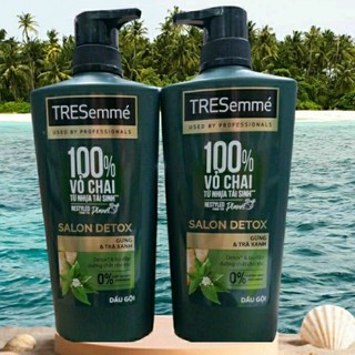 DẦU GỘI DETOX TRESEMMÉ GỪNG VÀ TRÀ XANH 640G CHO TÓC MƯỢT KHOẺ TỰ NHIÊN