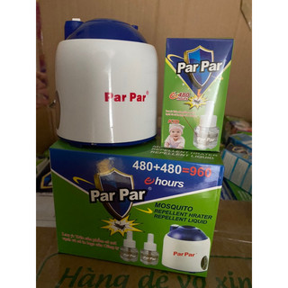 Combo Máy đuổi muỗi + 2 lọ tinh dầu đuổi muỗi PaPa chính hãng loại 1