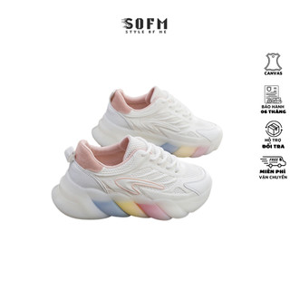 Giày Sneaker thể thao nữ ulzzang mặt lưới thoáng khí tăng chiều cao phong cách Hàn Quốc hè 2023 dễ phối đồ