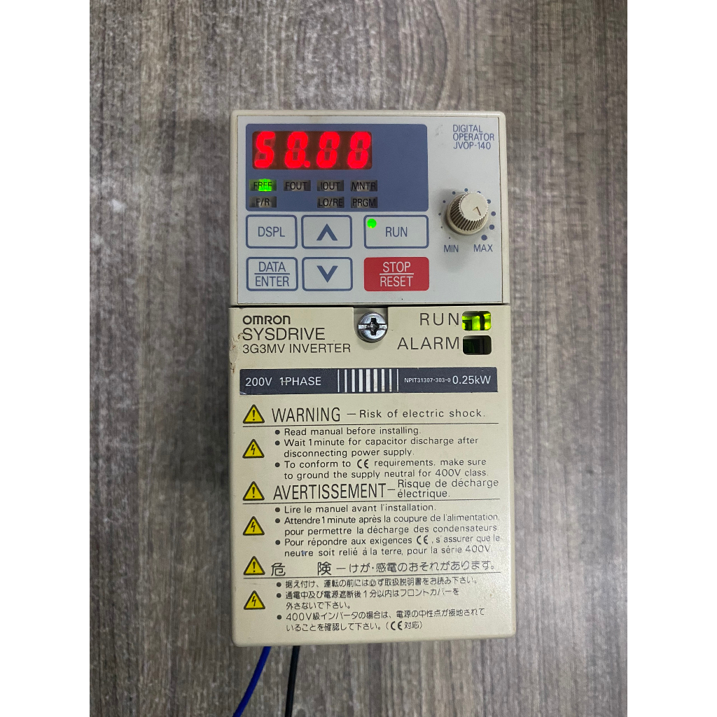 Biến tần OMRON 3G3MV  nguồn 220VAC công suất 0.2kW tháo máy