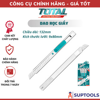 Dao rọc giấy mini 9x80mm total tht5110906 dao cắt giấy văn phòng phẩm