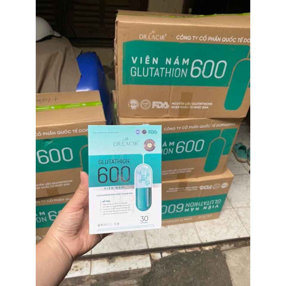 Viên uống trắng da mờ nám glutathion 600 dr CHÍNH HÃNG cắt mã