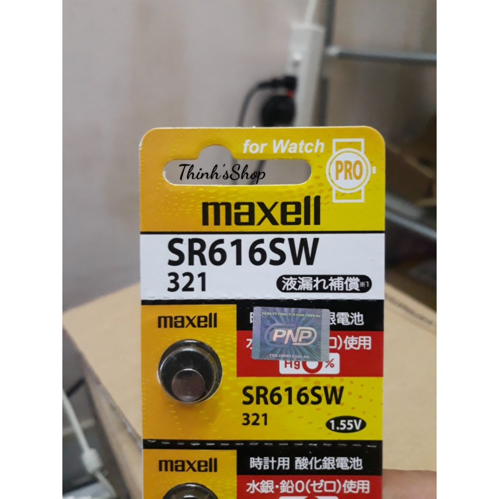 Pin đồng hồ Maxell PRO SR616SW SR616 / 616 / 321 Hàng chính hãng Made in Japan