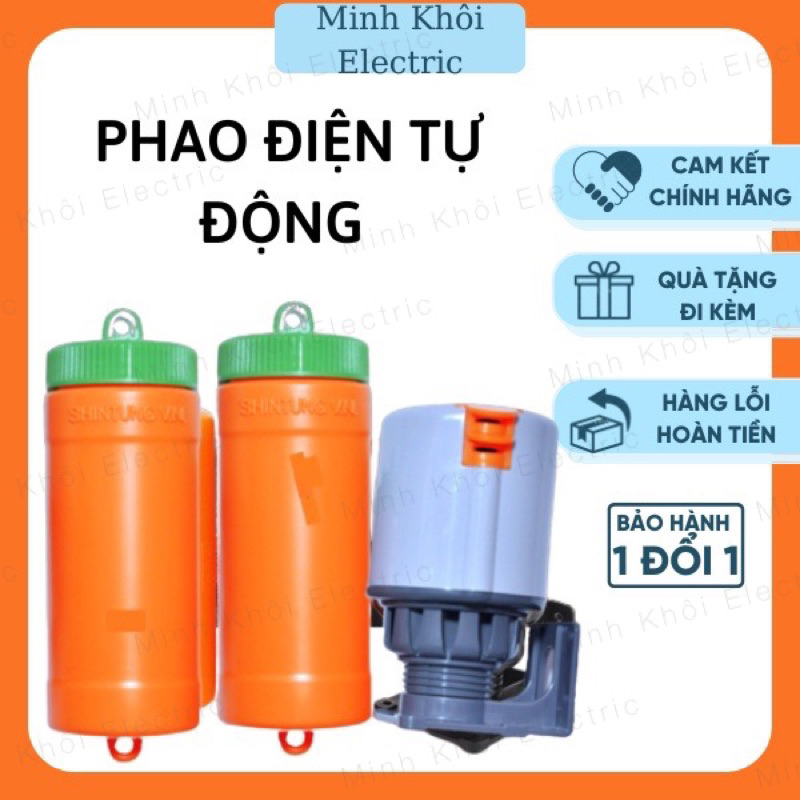 Phao Điện Tự Ngắt Hàng Chuẩn, phao điện bồn nước an toàn bơm nước, bể nước tự động,chống cạn
