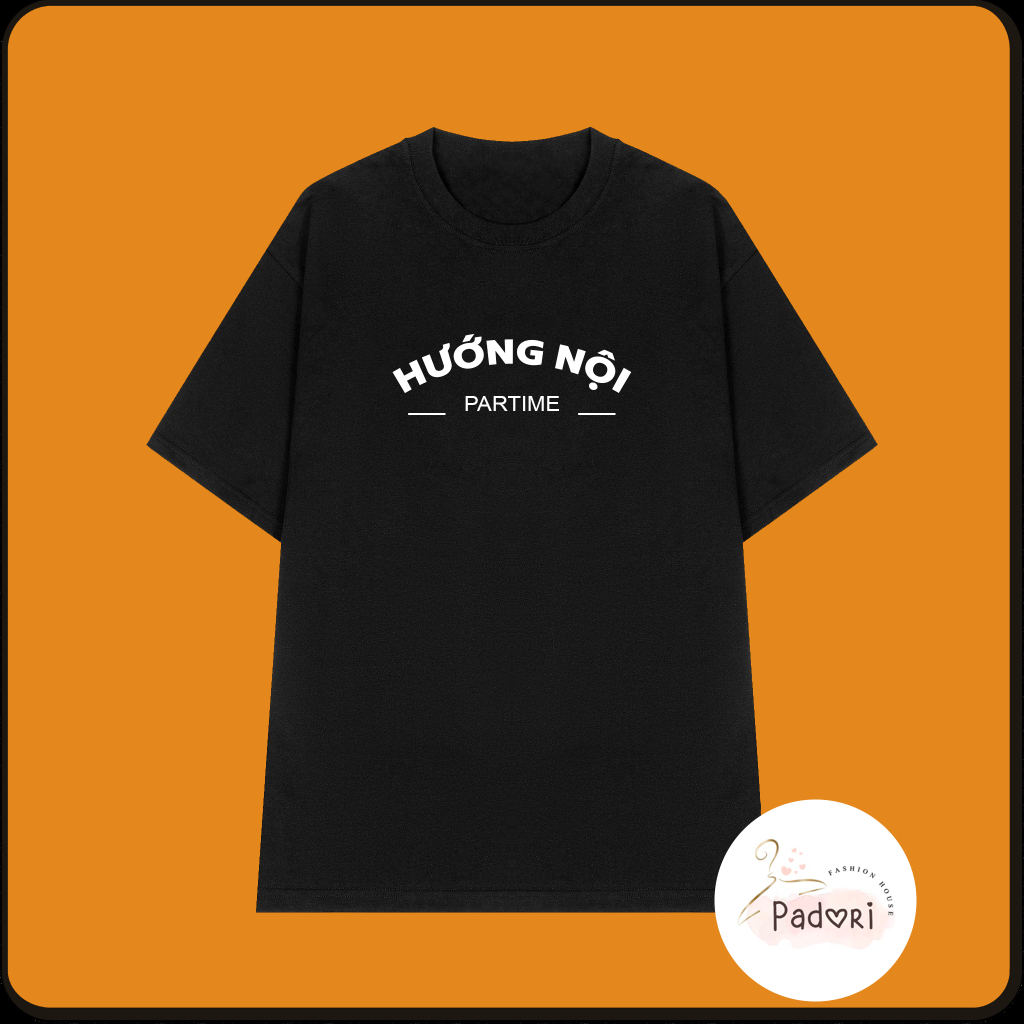 Áo thun unisex tay ngắn, cổ tròn nam nữ Hướng Nội Partime