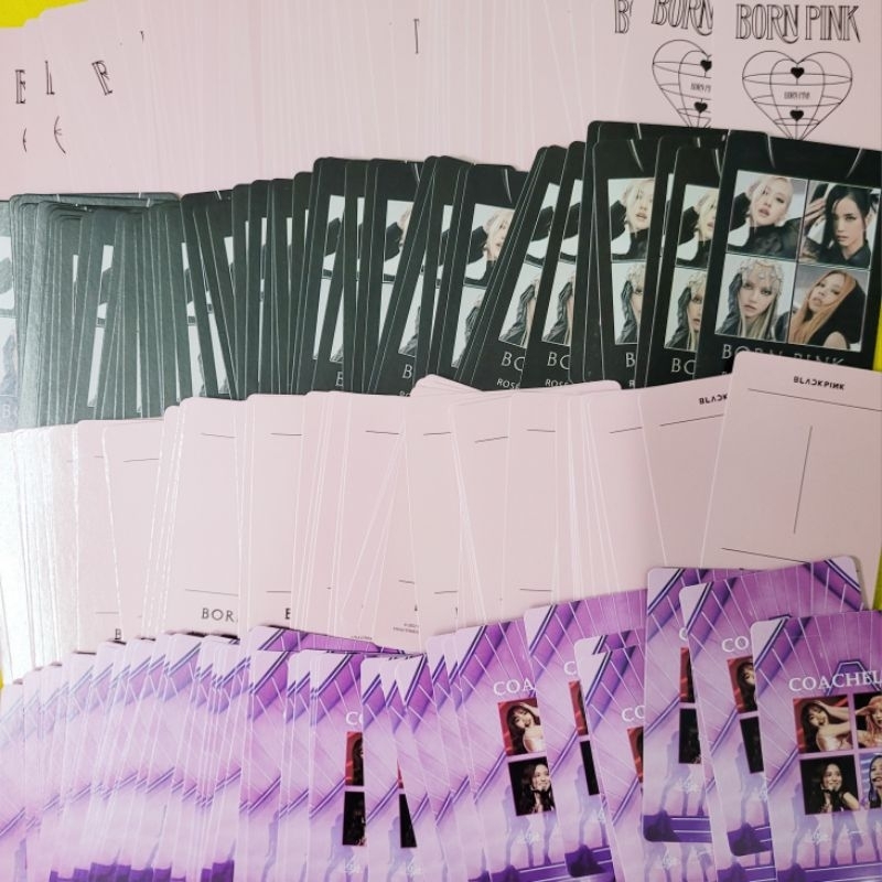 Set card bo góc Blackpink unoff ngẫu nhiên - Jisoo, Jenny, Rosé, Lisa - Born pink, Coachella,...