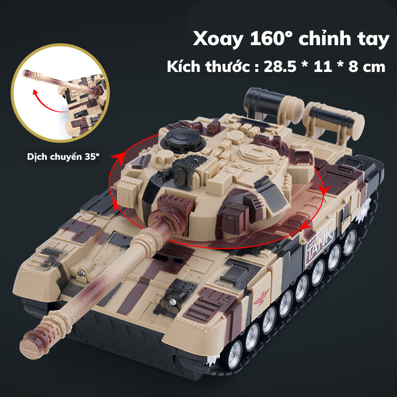 Xe tăng điều khiển từ xa giá rẻ dành cho bé ( tặng kèm pin ) - Đồ chơi MiniKids
