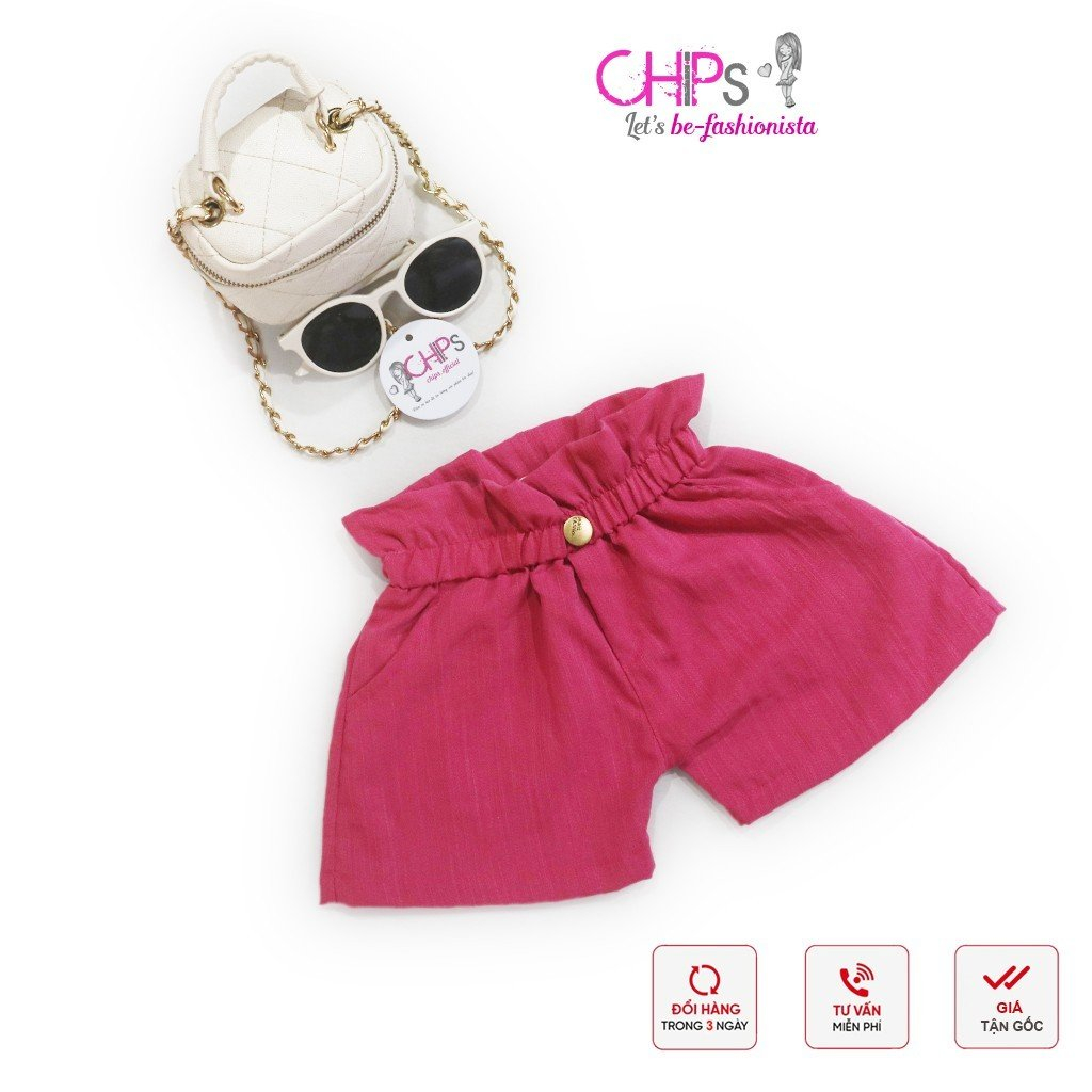 Quần Soóc Đũi Xước Cạp Cao Chun Bèo Nhiều Màu Cho Bé