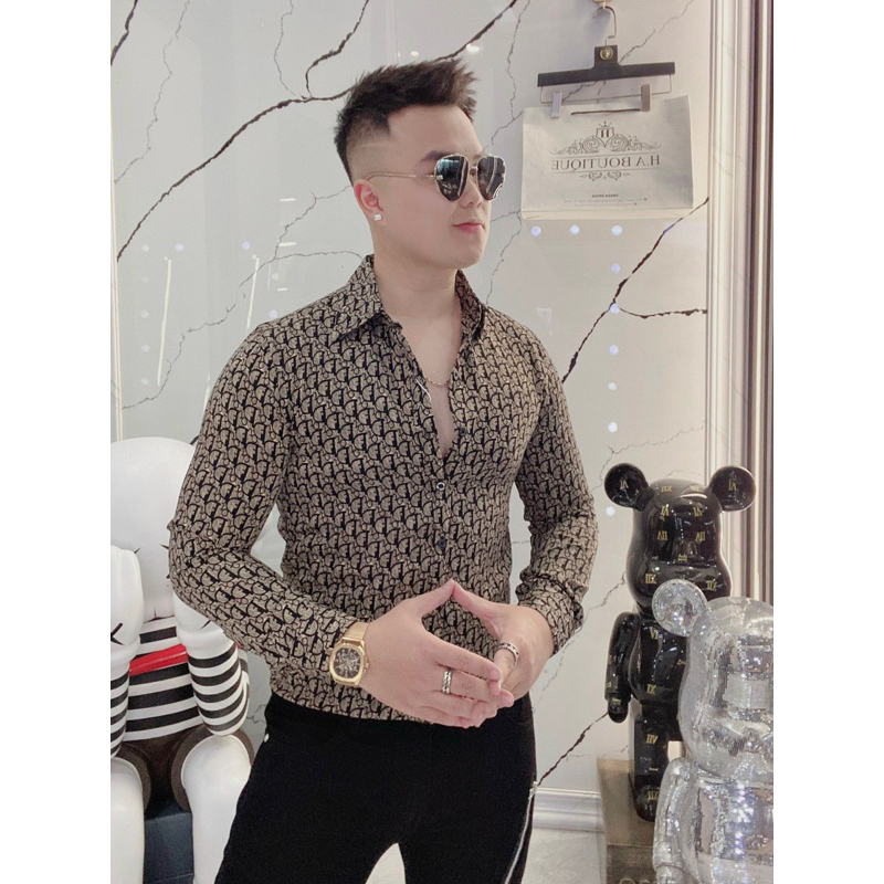 Áo Sơ Mi Nam Dài Tay Hoạ Tiết Chất Lụa Cao Cấp 2023 | BigBuy360 - bigbuy360.vn