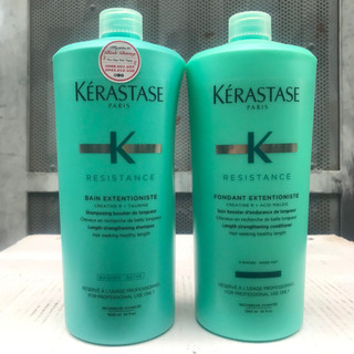 Bộ dầu gội xả giúp tăng độ dài cho tóc Kerastase Resistance Extentioniste 1000mlx2 __