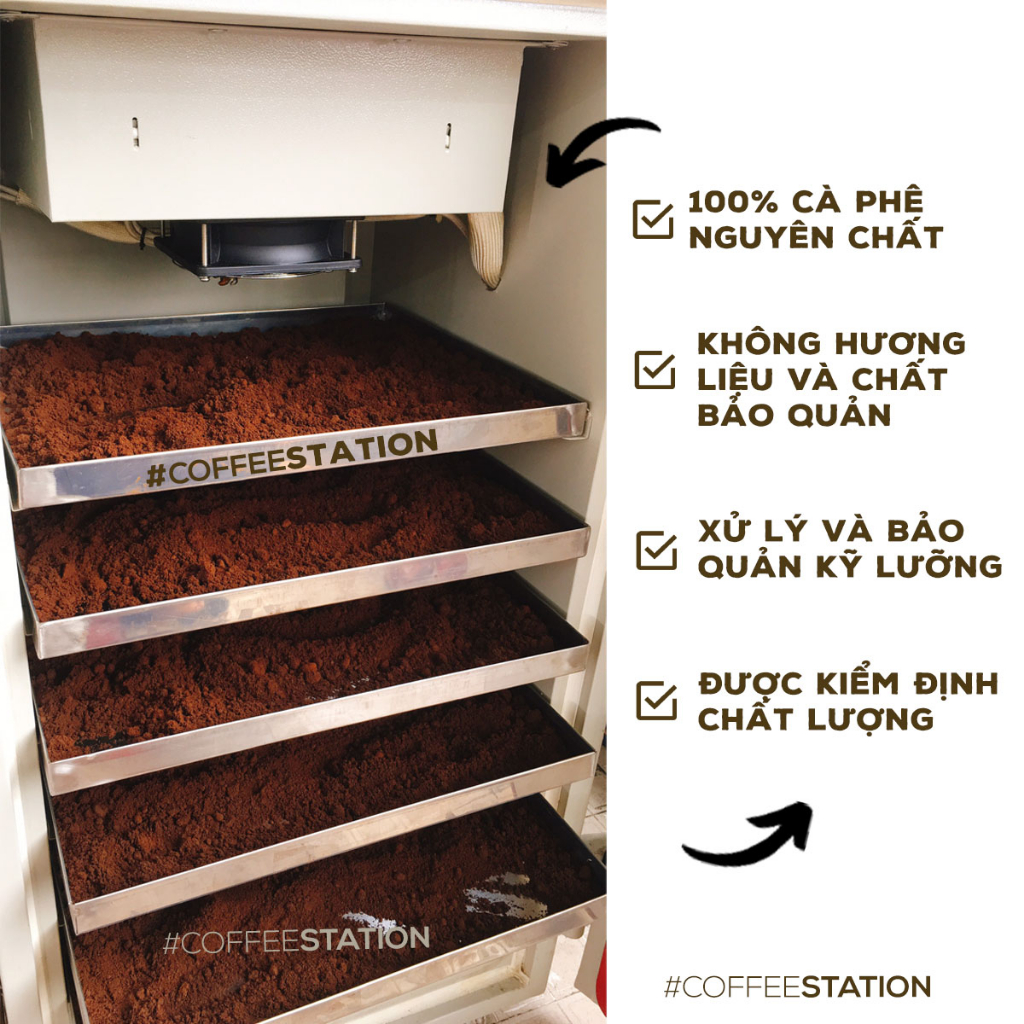 Bã cà phê nguyên chất  sấy khô, cực mịn sử dụng tẩy tế bào chết và chăm sóc da, 100% ORGANIC!