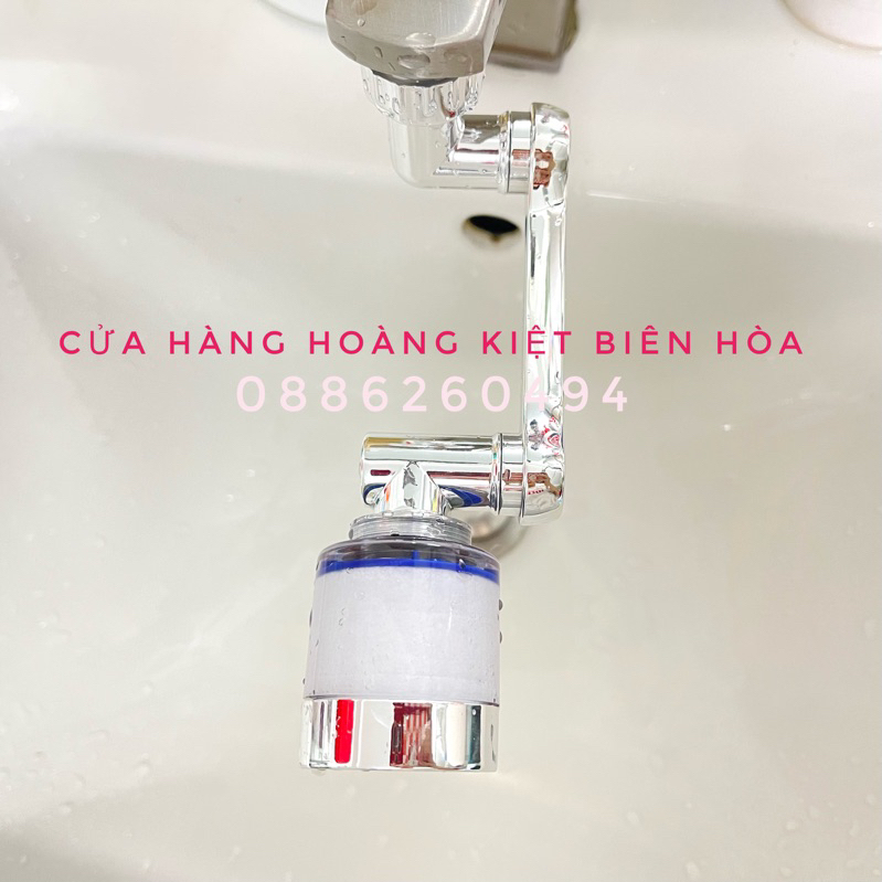 ĐẦU TĂNG ÁP GẮN VÒI LAVABO, VÒI RỬA CHÉN THÔNG MINH XOAY 360 CÓ LÕI LỌC