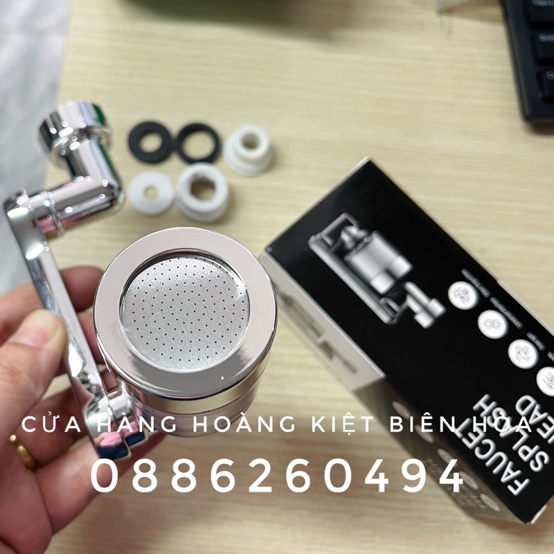 ĐẦU TĂNG ÁP GẮN VÒI LAVABO, VÒI RỬA CHÉN THÔNG MINH XOAY 360 CÓ LÕI LỌC