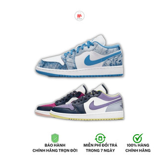 Chính hãng giày jordan 1 low denim / magenta