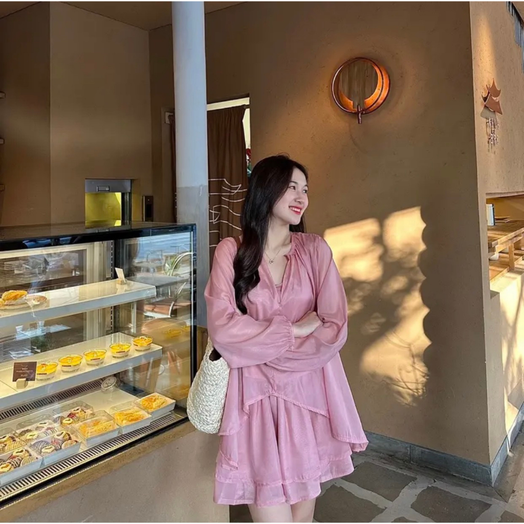[Sẵn/Video] Set Bộ Nữ Bánh Bèo LyLy 3 Món Áo Voan Tơ Kèm Chân Váy Siêu Xinh