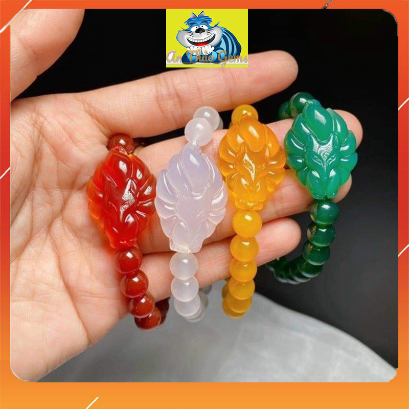 Vòng Tay Hồ Ly Chúa Chín Đuôi Bằng Đá Thiên Nhiên Đã Kiểm Định