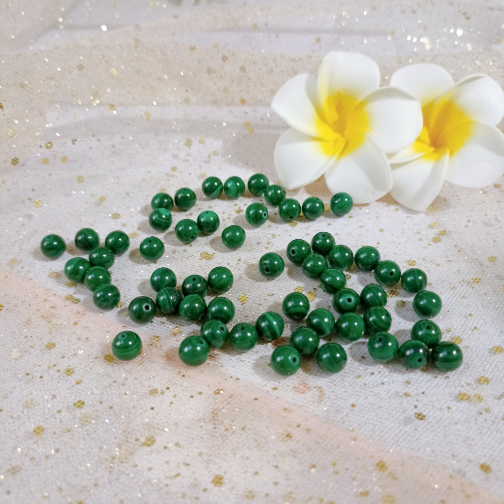Hạt xỏ vòng đá malachite