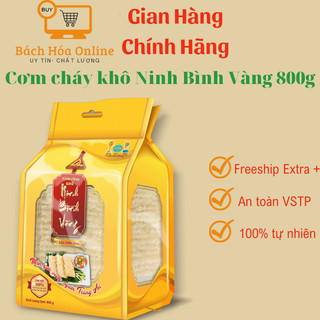 Cơm cháy khô Ninh Bình Vàng 800 gr, Cơm cháy chưa chiên, đặc sản cơm cháy Ninh Bình
