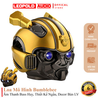 Loa bluetooth Leopold Bumblebee mô hình robot bass cực chất,loa mini không dây mắt đèn led nghe hát karaoke độc đáo