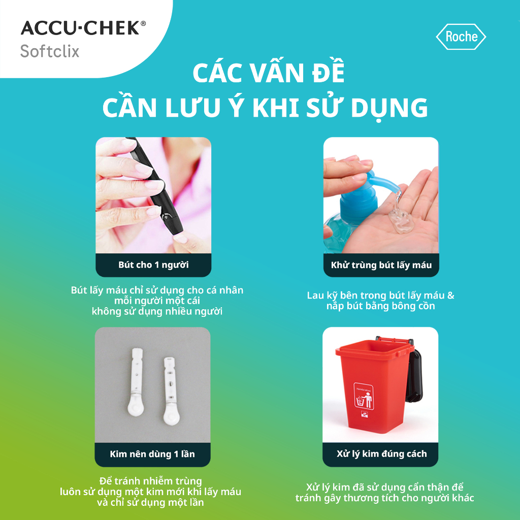 Hộp 25 Kim Chích Máu ACCU-CHEK® SoftClix Dùng Cho Máy ACCU-CHEK® Active & Instant