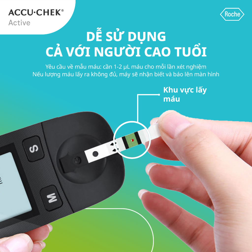 Hộp 25 Que Thử Đường Huyết ACCU-CHEK Active