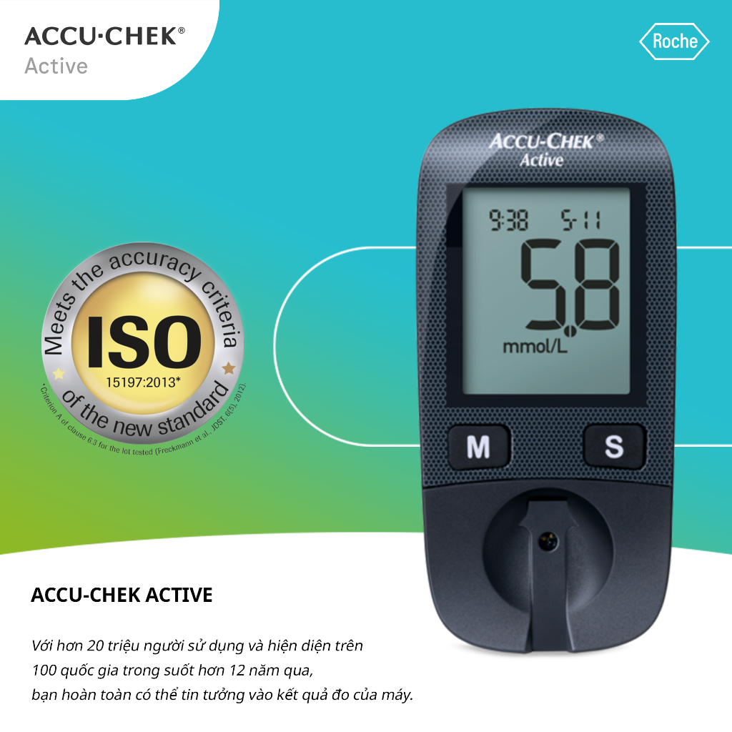 Hộp 25 Que Thử Đường Huyết ACCU-CHEK Active