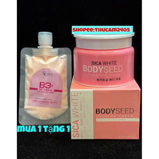 Kem body mầm sica white body seed dưỡng trắng da body .