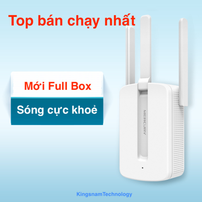 Mới Full Box Bộ kích sóng wifi 3 râu Mercusys MW310RE cực mạnh bộ mở rộng khuếch đại hút sóng wifi chính hãng | BigBuy360 - bigbuy360.vn