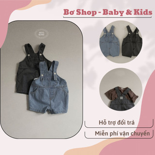 Quần yếm jean cho bé, body yếm cho bé, quần yếm liền thân cho bé, quần yếm cộc cho bé